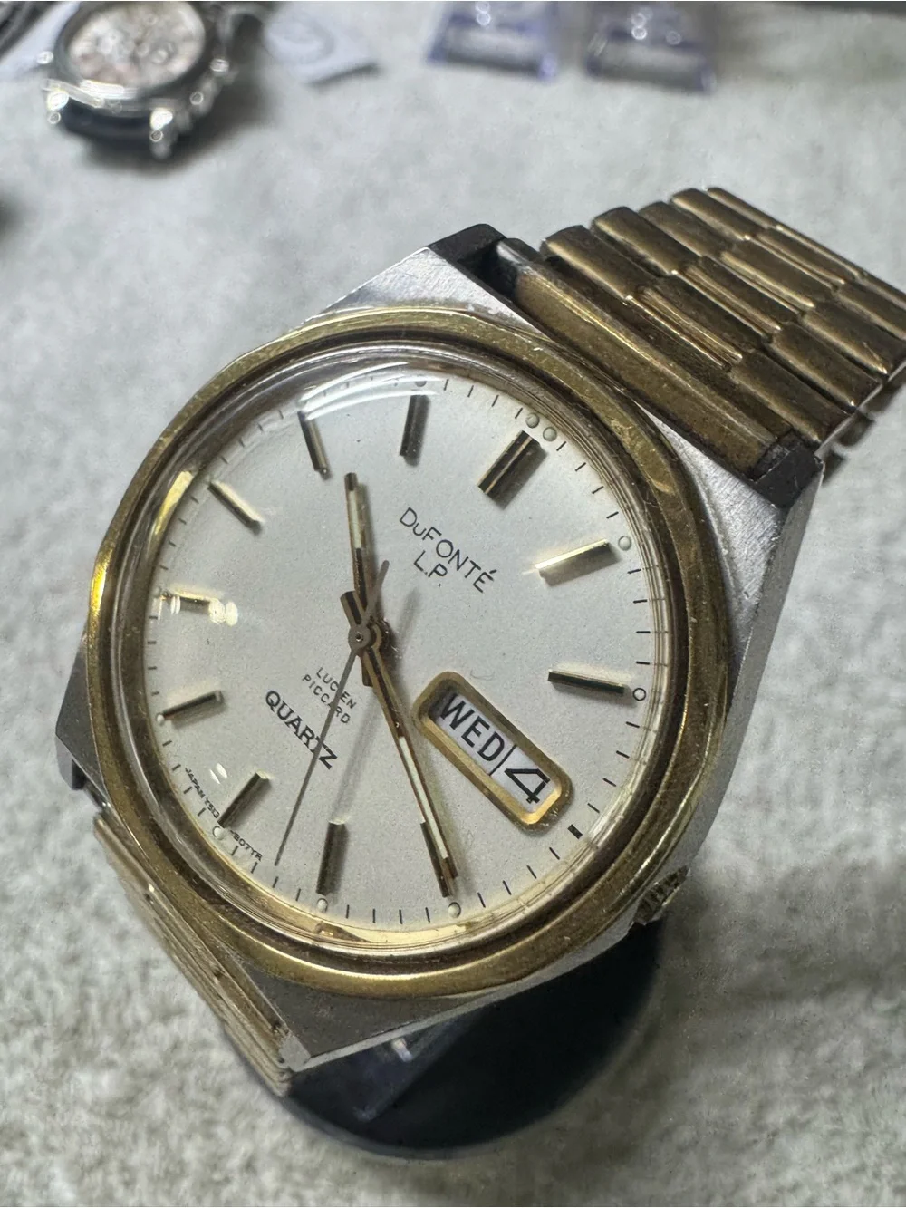 Men's Gold & Silver Tone Quartz Watch - Day/Date